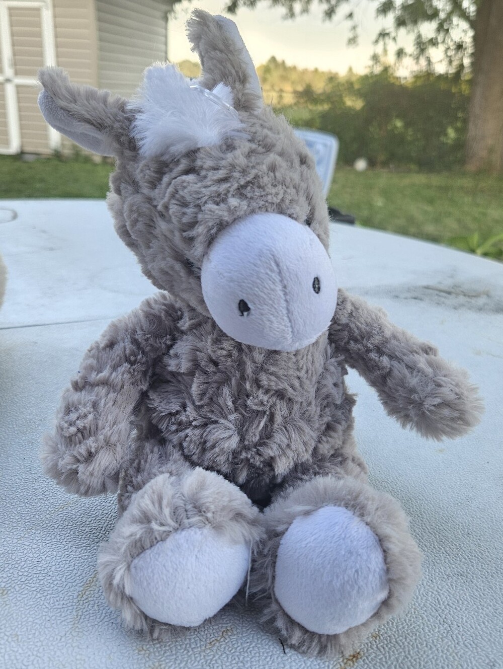 CARTER'S 10" Plush Gray Donkey #67796 Horse Gray White Baby Stuffed Animal Lovey